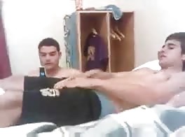 Friends in bed