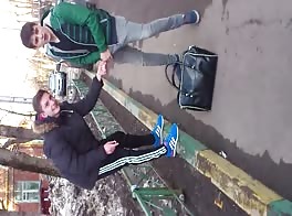 Friends on the street