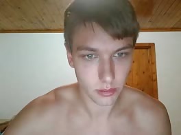 handsome blond and beautiful eyes