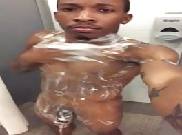 well soaped with something hanging