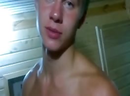 Friends in the sauna