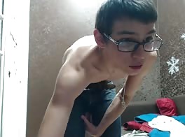 beautiful boy with glasses