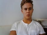 blond and White T-shirt