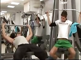 Boys in the gym cute twinks