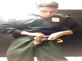 arab boy jerks his dick