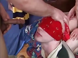 Piss Play Blindfolded Boy