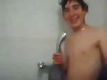 College dude with a big cock caught in the shower