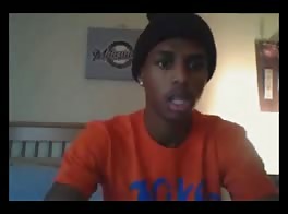 Solo Black Twink On Webcam