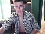 College guy rubs one out