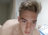 Horny naked guy on cam