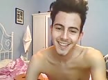 Horny naked guy on cam