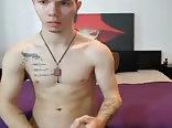 Horny tatooed romanian guy