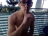 Hot guy shows his asshole on cam