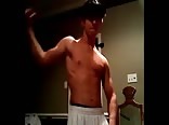 cute flexing teen 