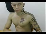 Sexy Tattooed Twink Wanks