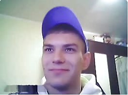 Cute straight boy flashes his dick