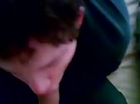 Straight white boy sucks my dick while he gets off