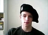 Russian teen boy jerks and cums on webcam
