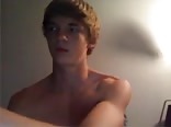 Blond boy wanks on cam