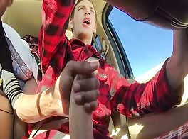 Hand job while driving