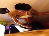 Hottie BJ in the internet cafe