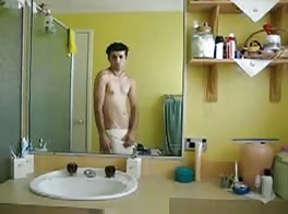 nice bathroom strip and jerk Display Enthusiastically