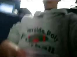 cums on sweatshirt