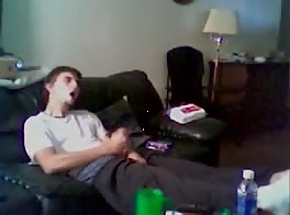 lad wanks watching porn