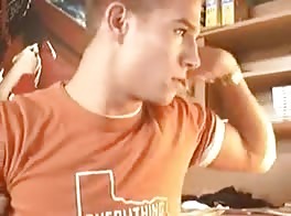 str8 boy wanks his 10 inch cock