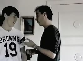 Uncle Spanks His Young 18 Year Old Nephews Bum After Work