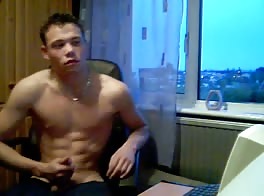 English Chav Lad Joe Wanking on Cam