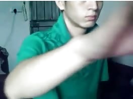 Chinese Handsome Boy Handjob
