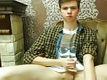 Hot horny boy cums on cam