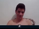 Hot guy caught jerking on cam
