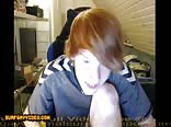Ginger boy shows off on cam