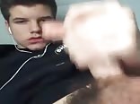 Vine guy with lubed up cock