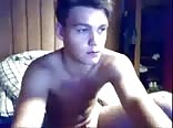 beautiful and smooth blond blue eyes masturbates for you