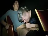 Blowjob in the movie theater