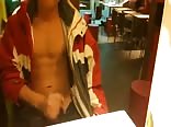 WANKING IN A RESTAURANT