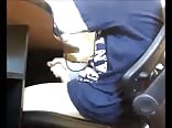 big mess under desk