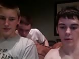 Three str8 boys cam show. 2 of them cum - more @ Gayboy.ca