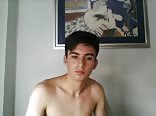 Greek Cute Boy,Round Hairy Ass And Smooth Nice Cock On Cam