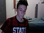 Beautiful guy is masturbating in cam