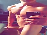 Fit guy showing off