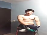 Boy flexing^^