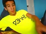Sweet boy wank his big cock on cam