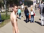 Naked Boy Walking in Public