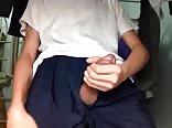 Hot skinny boy wank and cum