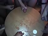 full cumshot on table