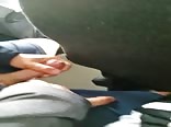 cumshot in a bus